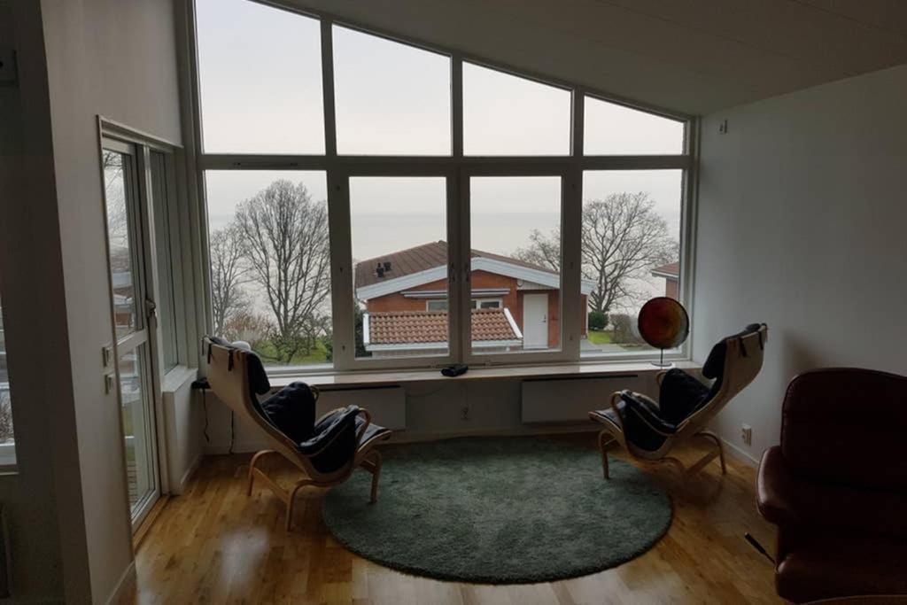 Modern Villa I Arild Med Spektakulaer Havsutsikt. Bagian luar foto